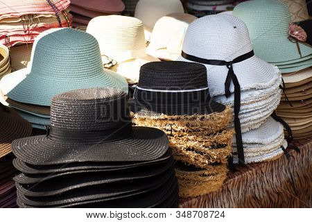 Fashion Hats And Caps Shop For Thai People Select And Buying In Sampeng Plaza And Phahurat Local Mar