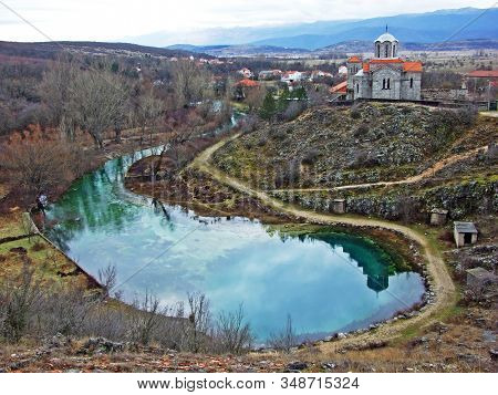 The Source Of The Cetina River Or Glavas Wellspring, Croatia