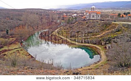 The Source Of The Cetina River Or Glavas Wellspring, Croatia