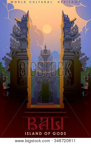 Split Gates Also Called Candi Bentar Usual Element Of The Hindu Temples On Bali. It Symbolises Two B