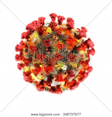 Corona Virus Isolated On White Background 3d Illutration