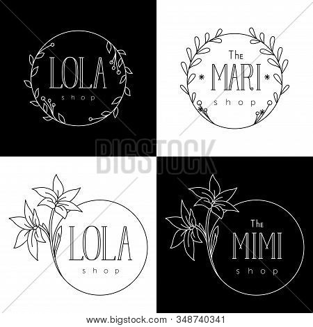 Logo Templates For Flower Shops And Women Boutiques