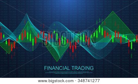 Stock Market Or Forex Trading Business Graph Chart For Financial Investment Concept. Business Presen