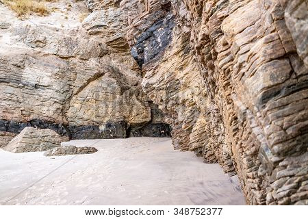 The Caves And Beach At Maghera Beach Near Ardara, County Donegal - Ireland