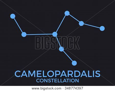 Camelopardalis Constellation. Stars In The Night Sky. Cluster Of Stars And Galaxies. Constellation O