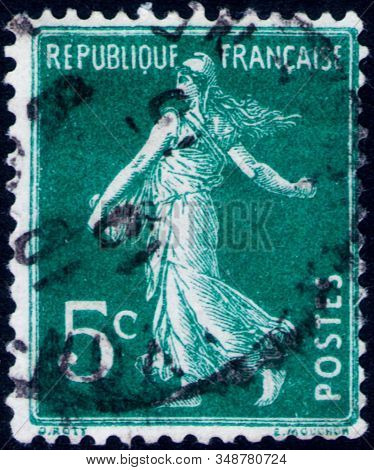 Saint Petersburg, Russia - February 01, 2020: Postage Stamp Issued In The France With The Image Of T