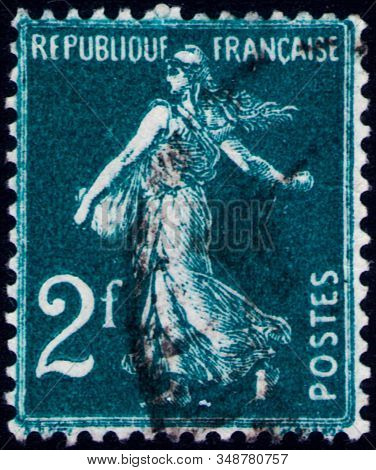 Saint Petersburg, Russia - February 01, 2020: Postage Stamp Issued In The France With The Image Of T