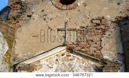 Ruins Of The Lutheran Church In Salgale Latvia Near Of The Bank Of The River Lielupe The Church Is L