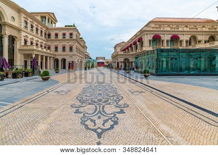 Doha, Qatar - Nov 20. 2019. Galleria Lafayette At Katara Plaza In Katara Village