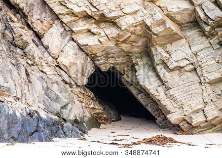 The Beach And Caves At Maghera Beach Near Ardara, County Donegal - Ireland.