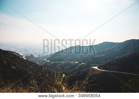 Runyon Canyon Park Hollywood Hill Hike View