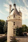 Věž v Chateau De Chenonceau, Francie