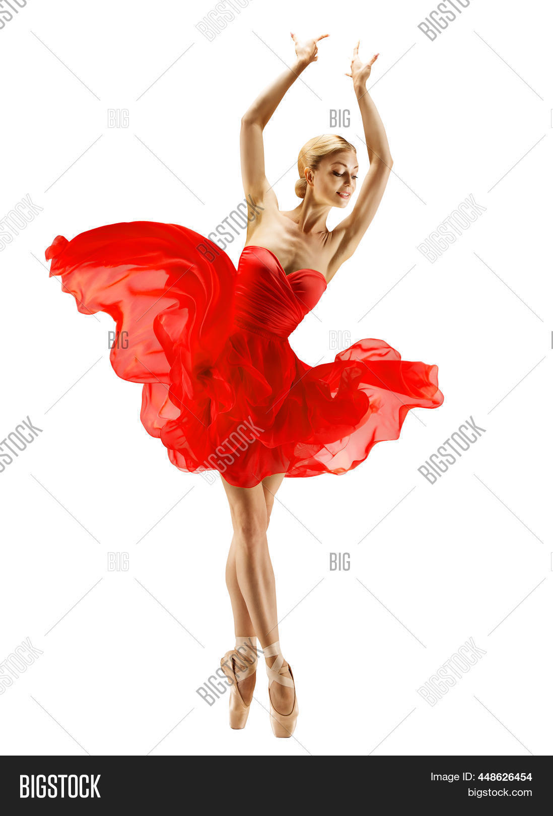 Ballerina Dancing Red Image & Photo (Free Trial) | Bigstock