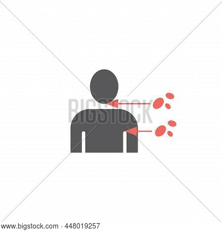 Lymphoma Disease Icon Vector. Lymphoma Disease Sign. Isolated Contour Symbol Black Illustration