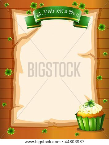 Illustration af en brevpapir for St. Patrick's day