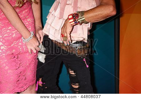 LOS ANGELES - 22 de abril: Lulu Johnson, Betsey Johnson em dia de Verão Pres NBCUniversal 2013 no 
