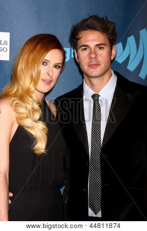 ลอสแองเจลิส - 20 apr: รูเมอร์โฮฟ WIllis แบลร์ Jayson มาที่รางวัลสื่อ GLAAD 2013 เมตรโรงแรมเจดับบลิว