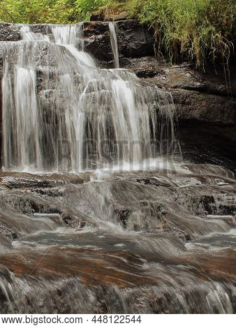 Vattakanal Fall On Levinge Stream, Palani Mountain Foothills At Kodaikanal In Tamil Nadu, South Indi