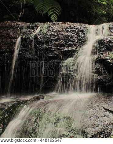 Vattakanal Fall On Levinge Stream, Palani Mountain Foothills At Kodaikanal In Tamil Nadu, South Indi