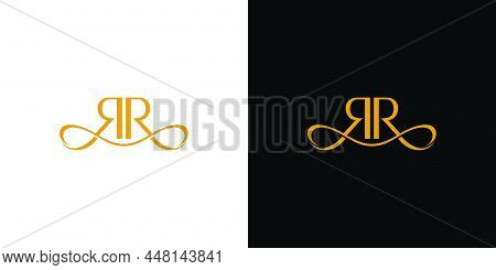 Modern And Luxury Rr Letter Initials Logo Design
