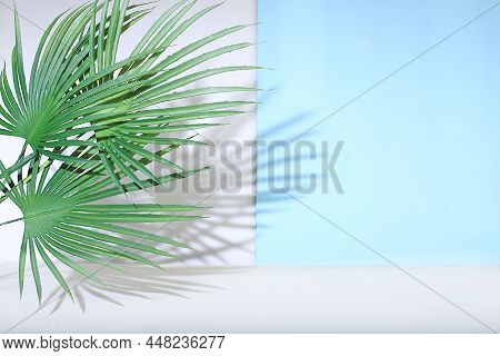 Empty Showcase For Display Or Presentation Of Cosmetic Products, Scene For Design, Abstract Backgrou
