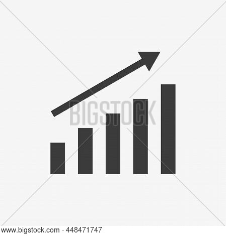 Increse Icon On White Background. Chart Icon