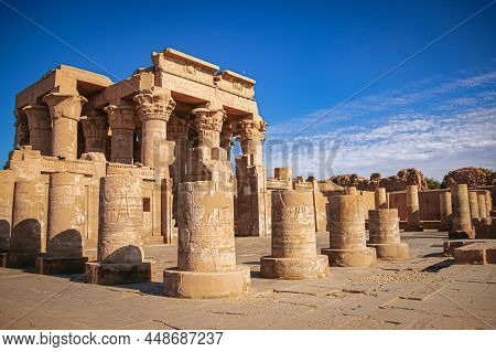The Ruins Of The Ancient Temple Of Sebek In Kom - Ombo, Egypt
