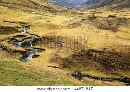Får fold i Cordiliera Huayhuash, Peru, Sydamerika