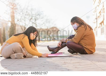 Ecuadorian And Transgender Woman Prepare Banners For 8 March Feminism Protest
