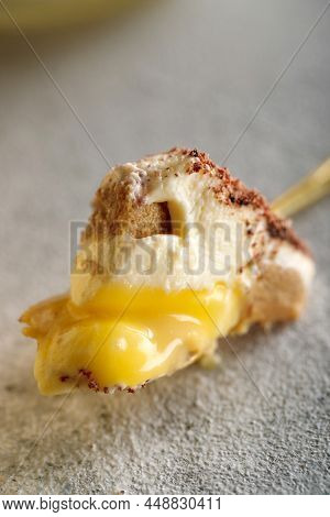 Tiramisu. Dessert With Cream For Breakfast. High Quality Photo