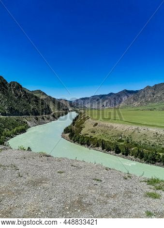 Katun Is The Main Waterway Of The Altai Mountains. Katun In Translation From Ancient Turkic Means Wo