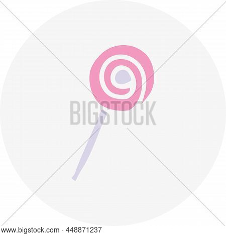 Hand-drawn Lollipop. Doodle Style Vector Illustration. Design Element For Post Cards, Invitations Or