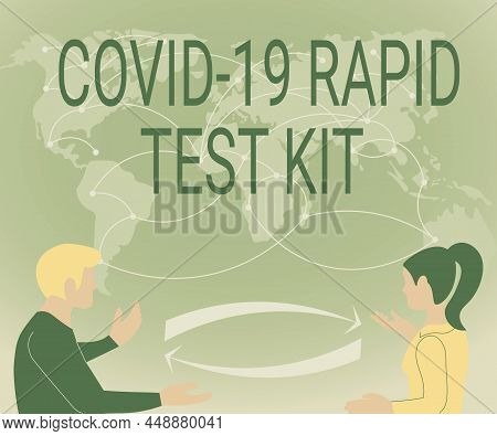 Text Caption Presenting Rapid Test Kit. Word Written On Emergency Medical Diagnostic Equipment That 