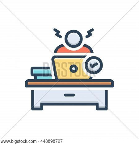 Color Illustration Icon For Somehow By-some-means Anyway Anyhow At-any-rate