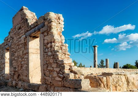 Ruins Of The Ancient Apollo Hylates Sanctuary Near Limassol, Cyprus.