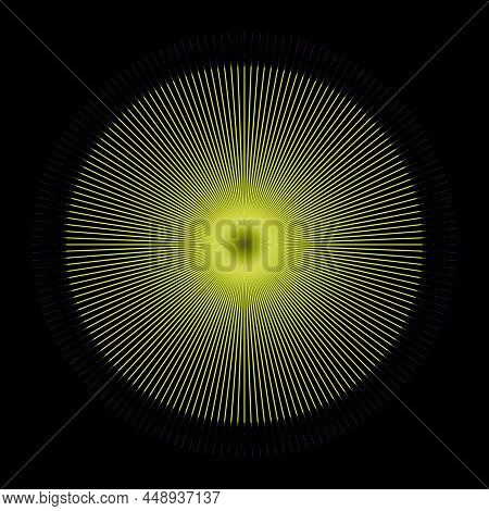 Number 168 In The Form Of A Golden Star With One Hundred And Sixty-eight Rays Isolated On A Black Ba