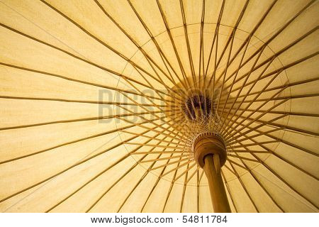 Thailand traditional bamboo umbrella