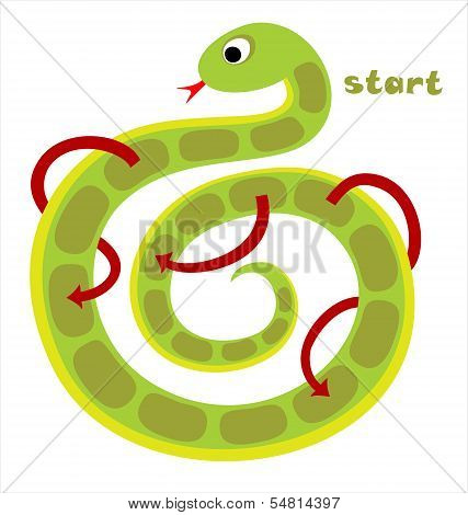 Board Game For Children - Snake