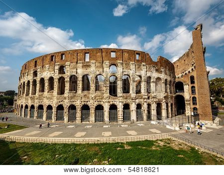 Colosseum Or Coliseum, Also Known As The Flavian Amphitheatre, Rome, Italy