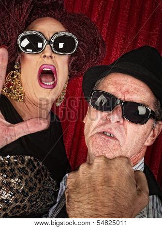 Annoyed Famous Couple