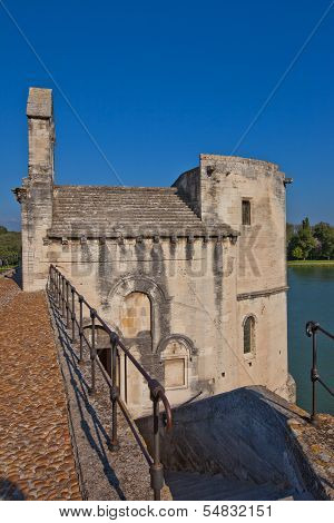 Chapel Of Saint-nicolas On Saint-benezet Bridge. Avignon, France