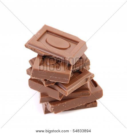 Tasty morsel of milk chocolate.