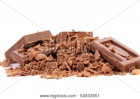 Tasty morsel of milk chocolate.