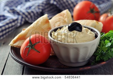 Bowl Of Fresh Hummus