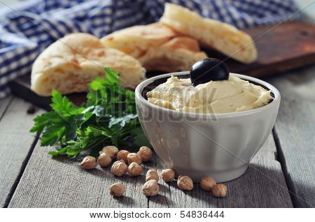 Bowl Of Fresh Hummus