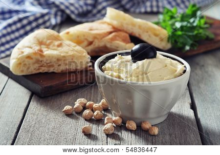 Bowl Of Fresh Hummus