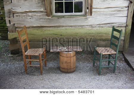 Blue Ridge Parkway - hra dáma v Mabry lisovně