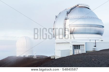 Observatories On Mauna Kea Hawaii