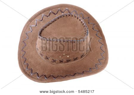 Sombrero marrom isolado