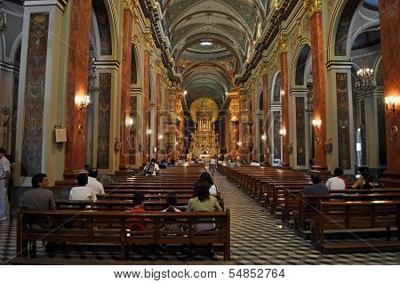 Interior Of Cathedral Basilica And Sanctuary Of The Lord And The Virgin Of The Miracle